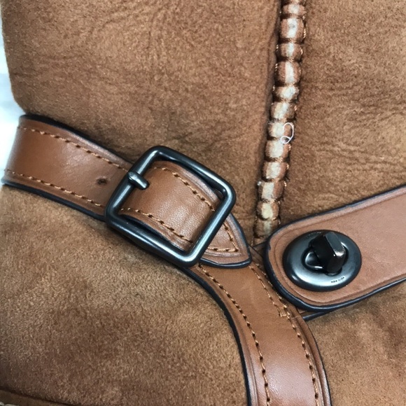 Coach Fold Down Sherling Boots - Picture 2 of 15